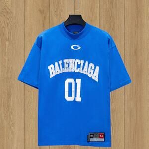 Classic Balenciaga 01 Short-sleeve Blue